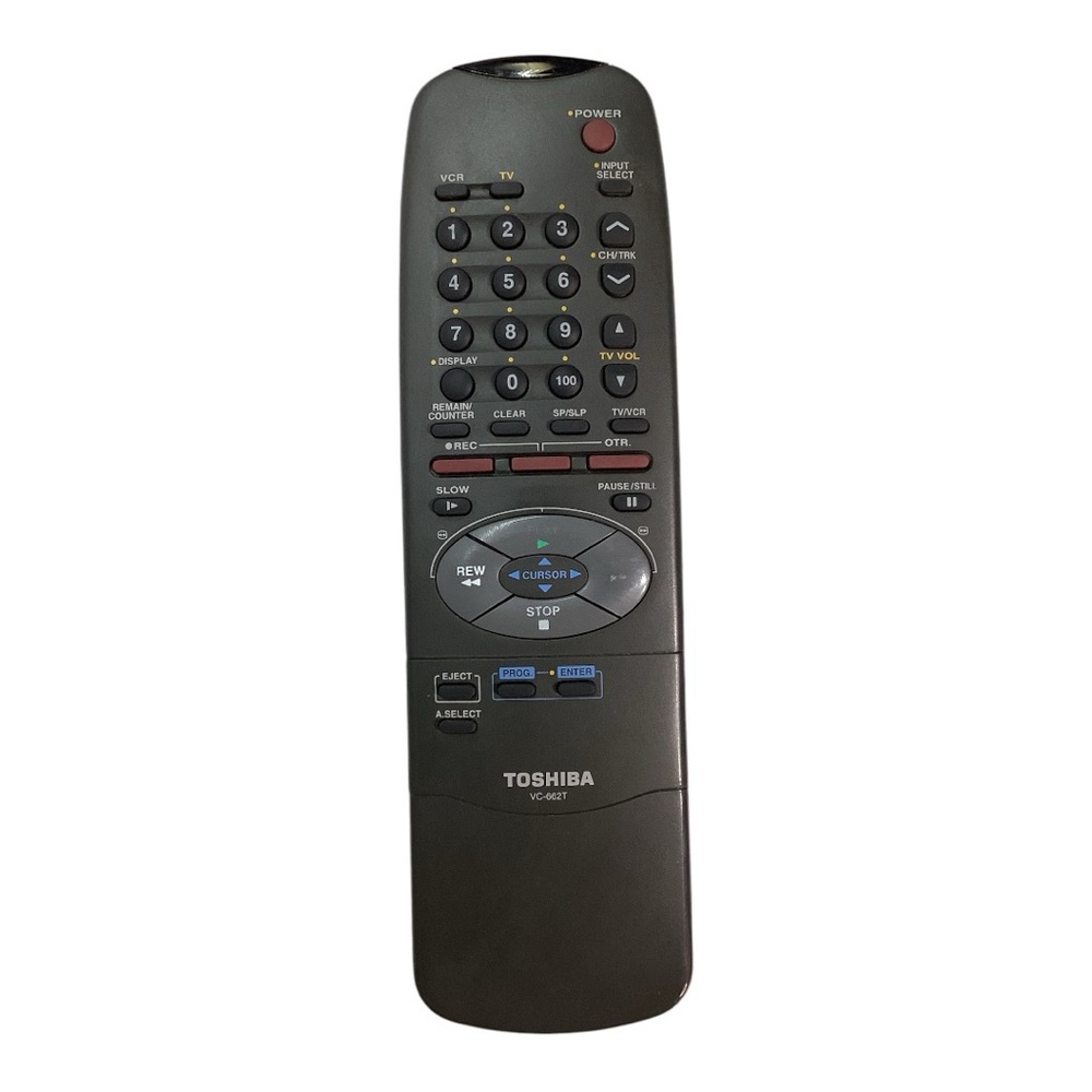 OEM Toshiba VC-662T TV VCR Remote Control Cleaned, Tested & Working.‎